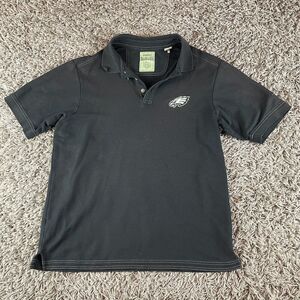 Tommy Bahama Polo Shirt Mens Medium M Philadelphia Eagles NFL Pima Cotton Black